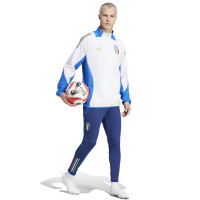 adidas Italie Présentation Survêtement 2024-2026 Blanc Bleu Foncé Bleu Doré