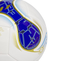 adidas Messi Club Ballon de Foot Taille 5 Blanc Bleu Doré
