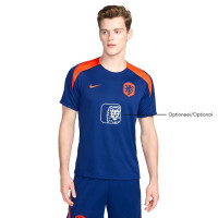 Nike Pays-Bas Strike Maillot d'Entraînement 2024-2026 Bleu Orange