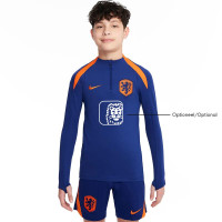 Survêtement Nike Netherlands Strike 1/4-Zip 2024-2026 pour enfants, bleu et orange