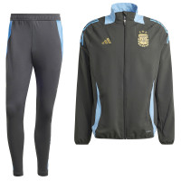 adidas Argentine Présentation Survêtement 2024-2026 Gris Foncé Bleu Clair Doré