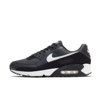 Baskets Nike Air Max 90 gris blanc noir