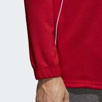 adidas Core 18 Pull Haut d'Entraînement Half Zip Power Rouge Blanc