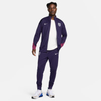 Nike Angleterre Strike Survêtement Full-Zip 2024-2026 Bleu Foncé Mauve Blanc