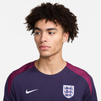 Set d'entraînement Nike England Strike 2024-2026 bleu foncé bordeaux blanc