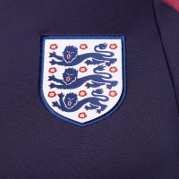 Nike Angleterre Strike Survêtement 1/4-Zip 2024-2026 Bleu Foncé Rouge Blanc