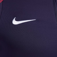 Nike Angleterre Strike Survêtement 1/4-Zip 2024-2026 Bleu Foncé Rouge Blanc