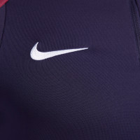 Nike Angleterre Strike Haut d'Entraînement 1/4-Zip 2024-2026 Bleu Foncé Rouge Blanc