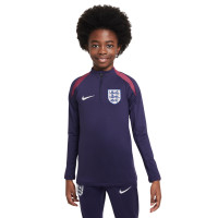 Survêtement Nike England Strike 1/4-Zip 2024-2026 pour enfants bleu foncé rouge blanc