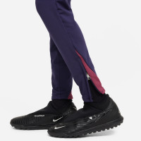 Nike Angleterre Strike Pantalon d'Entraînement 2024-2026 Enfants Bleu Foncé Mauve Blanc
