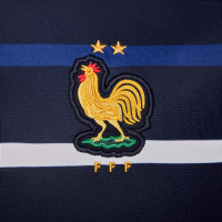 Nike Frankrijk Pre-Match Trainingsshirt 2024-2026 Donkerblauw Goud Multicolor