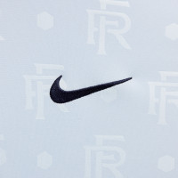 Nike Frankrijk Pre-Match Trainingsshirt 2024-2026 Lichtblauw Donkerblauw