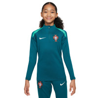 Nike Portugal Strike Survêtement 1/4-Zip 2024-2026 Enfants Vert Vert Clair
