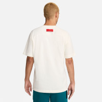 Nike Portugal Travel T-Shirt 2024-2026 Beige Vert