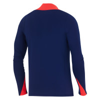 Nike Croatie Strike Survêtement 1/4-Zip 2024-2026 Bleu Foncé Rouge Vif