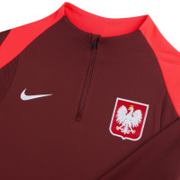 Nike Polen Strike Trainingspak 1/4-Zip 2024-2026 Bordeauxrood Felrood