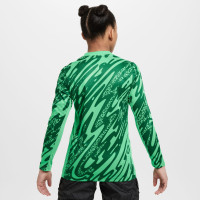 Kit de gardien de but à manches longues Nike Netherlands 2024-2026 vert pour enfants
