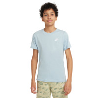 T-shirt Nike Sportswear pour enfant bleu gris blanc