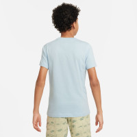T-shirt Nike Sportswear pour enfant bleu gris blanc