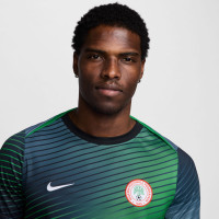 Nike Nigeria Pre-Match Maillot d'Entraînement 2024-2026 Vert Bleu Noir Blanc