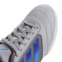 adidas Super Sala 2 Chaussures de Foot en Salle (IN) Enfants Gris Blanc Bleu