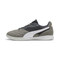 PUMA King Top Zaalvoetbalschoenen (IN) Donkergrijs Grijs Wit