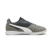 PUMA King Top Zaalvoetbalschoenen (IN) Donkergrijs Grijs Wit
