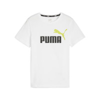 PUMA Essentials+ 2 Logo Zomerset Kids Wit Zwart Lichtgroen