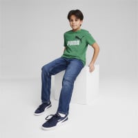 PUMA Essentials+ 2 Logo T-Shirt Enfants Vert Noir Blanc