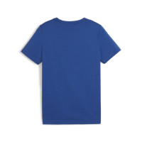 PUMA Essentials+ 2 Logo T-Shirt Enfants Bleu Bleu Foncé Blanc