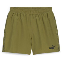 PUMA Essentials+ Tape Short Woven Vert Olive Noir Blanc