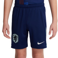 Nike Nederland Pre-Match Trainingstenue 2024-2026 Kids Blauw Wit