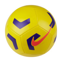 Ballon de football Nike Pitch Training, taille 5, jaune, violet, rouge vif