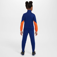 Survêtement Nike Netherlands Strike à fermeture éclair intégrale 2024-2026 pour tout-petits, bleu et orange