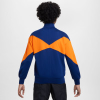 Veste d'entraînement à fermeture éclair Nike Netherlands Academy Pro Anthem 2024-2026 pour enfant, bleu, orange, blanc