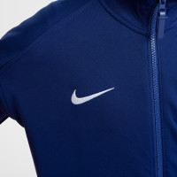 Veste d'entraînement à fermeture éclair Nike Netherlands Academy Pro Anthem 2024-2026 pour enfant, bleu, orange, blanc