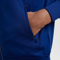 Veste d'entraînement à fermeture éclair Nike Netherlands Academy Pro Anthem 2024-2026 pour enfant, bleu, orange, blanc