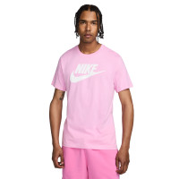 Nike Sportswear Icon Futura T-Shirt Roze Wit