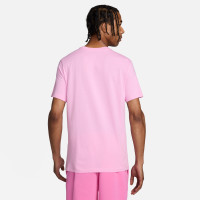 Nike Sportswear Icon Futura T-Shirt Roze Wit