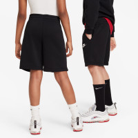 Short polaire Nike Sportswear Club pour enfants, noir et blanc