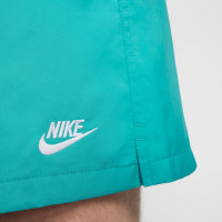 Short Nike Club blanc turquoise