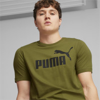 PUMA Essentials Logo T-Shirt Vert Olive Noir