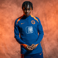 Nike Pays-Bas Strike Elite Haut d'Entraînement 1/4-Zip 2024-2026 Bleu Orange