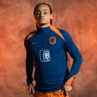 Nike Pays-Bas Strike Elite Haut d'Entraînement 1/4-Zip 2024-2026 Bleu Orange