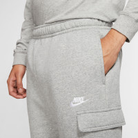 Pantalon cargo en polaire Nike Sportswear Club gris blanc