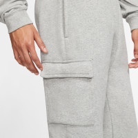 Pantalon cargo en polaire Nike Sportswear Club gris blanc