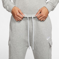 Pantalon cargo en polaire Nike Sportswear Club gris blanc
