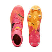 PUMA Future 7 Ultimate Crampons Vissés Chaussures de Foot (SG) Rose Noir Orange