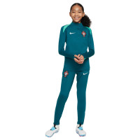 Nike Portugal Strike Survêtement 1/4-Zip 2024-2026 Enfants Vert Vert Clair
