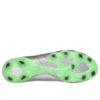 Skechers SKX_01 Elite Low Gazon Naturel Chaussures de Foot (FG) Argenté Vert